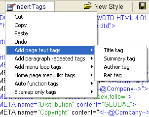 How to customise a template