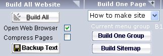 build website buttons