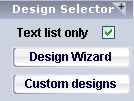 design selector buttons